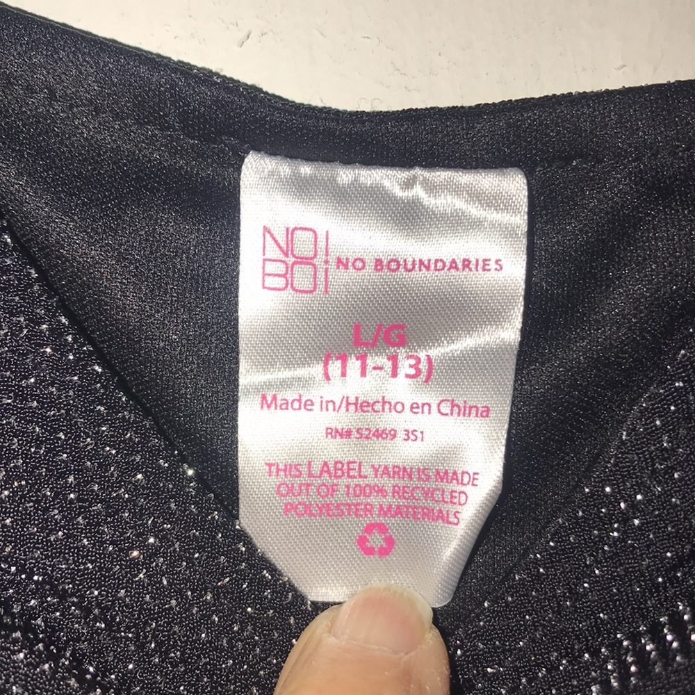 NWT Junior’s Sparkly Ruched Top - Picture 7 of 7
